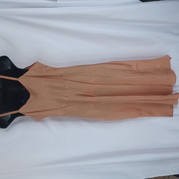 Vintage Snip-it Slip. Taffeta,  creamy brown, sz 38, Celanese Clairanese - Picture 5 of 7